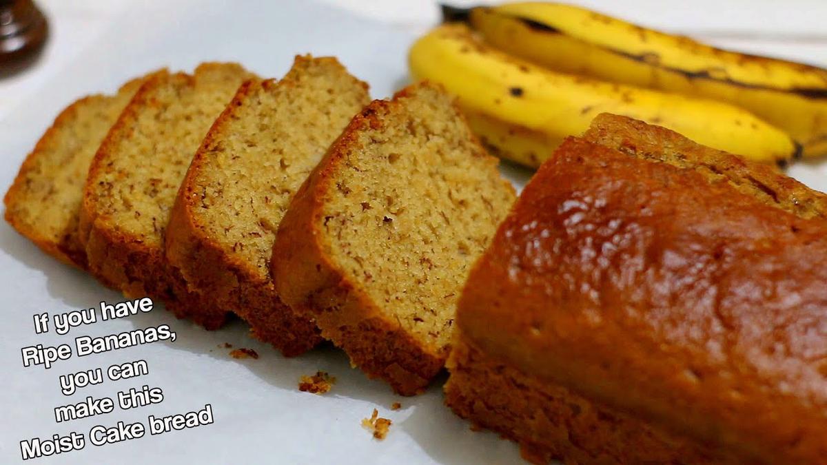 If you have 2 Bananas, you can make this Banana Cake Bread Moist banana