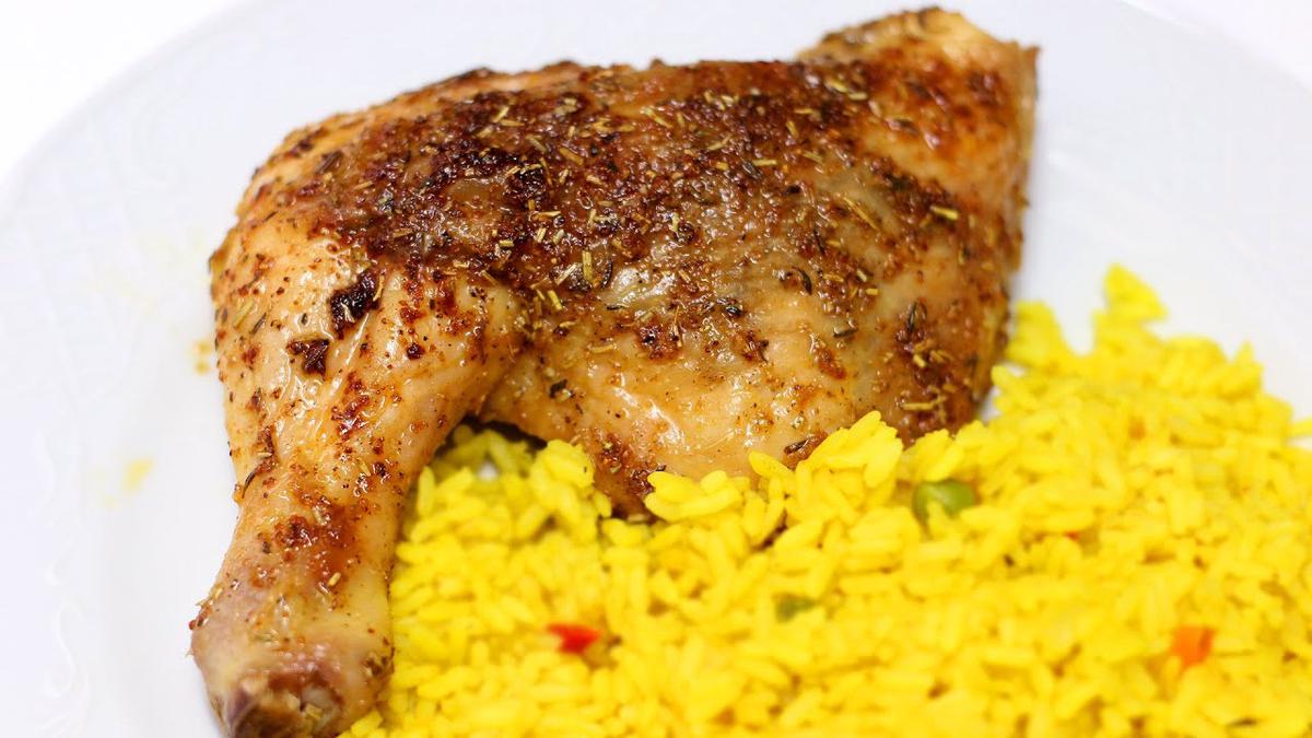 'Video thumbnail for ♨️Here's how we made the BEST BAKED CHICKEN LEG QUARTERS IN OVEN/SO JUICY AND FLAVORFUL'