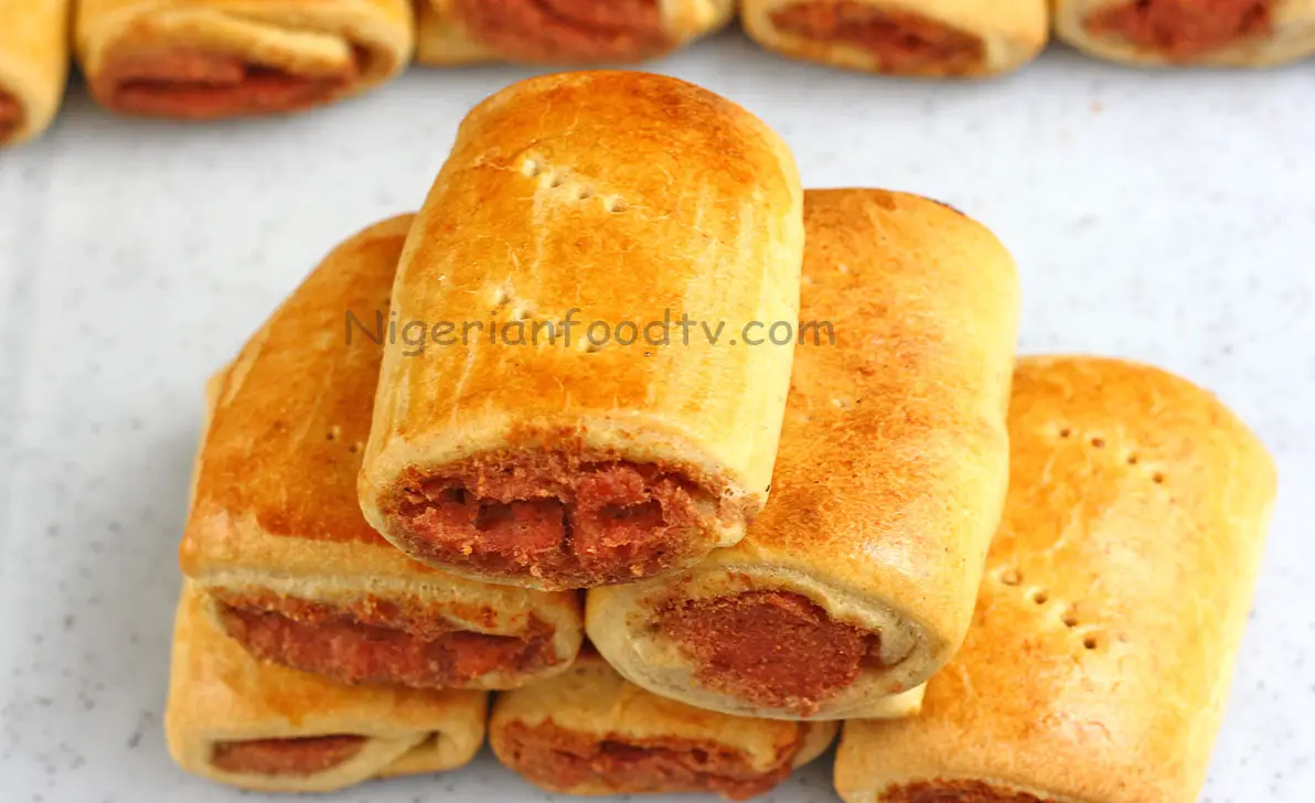 how to make Nigerian Sausage Roll, african sausasage roll, nigerian gala, Nigerian Sausage