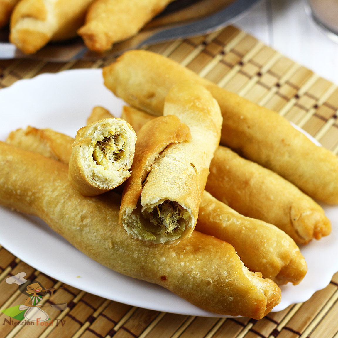 prepare nigerian african fish rolls