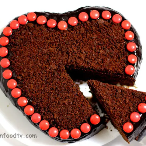 chocolate heart cake recipe