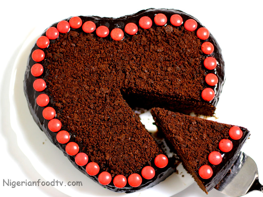 chocolate heart cake recipe