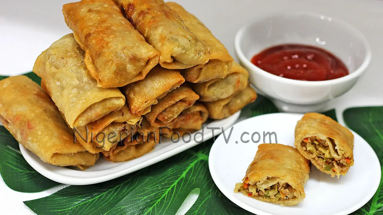 Nigerian Spring Rolls - How to Make Nigerian Spring Rolls - Nigerian